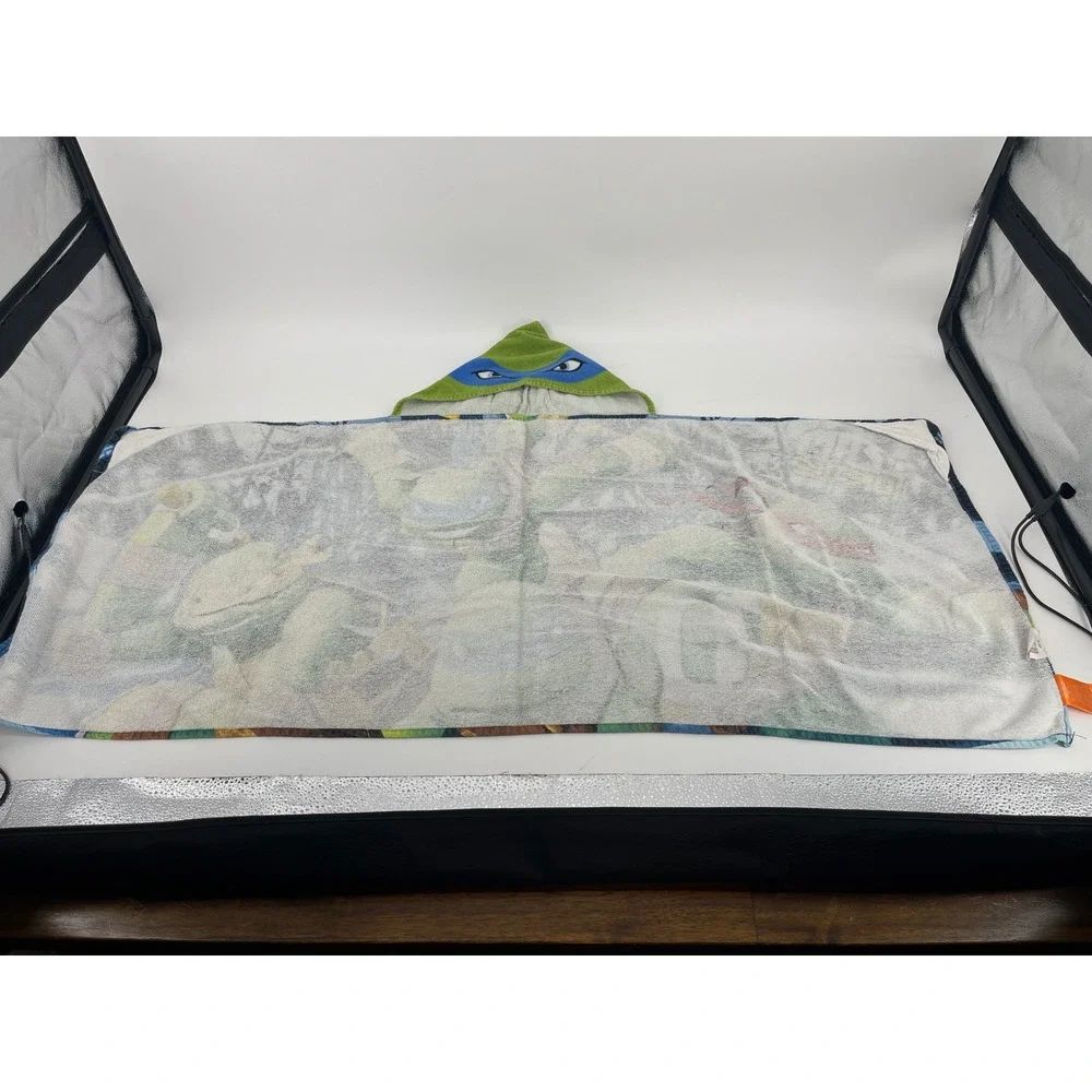 Nickelodeon TMNT Hooded Towel Wrap Team Turtles Boys Blue Green Beach Bath 2015